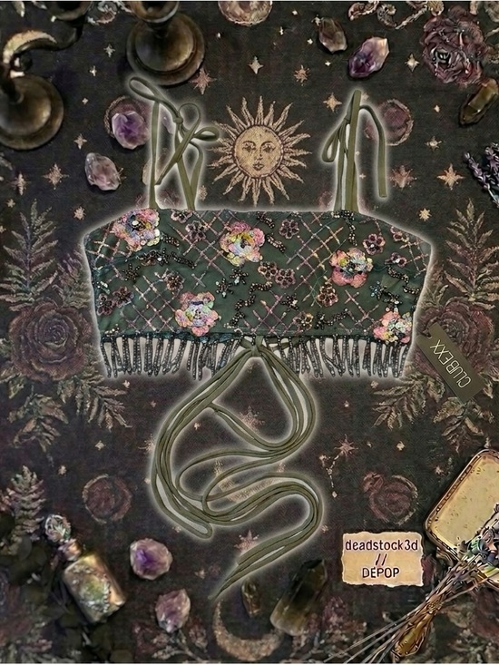 Dolls Kill Tops - Club Exx x Dolls Kill Fluorescent Eden Crop Tank